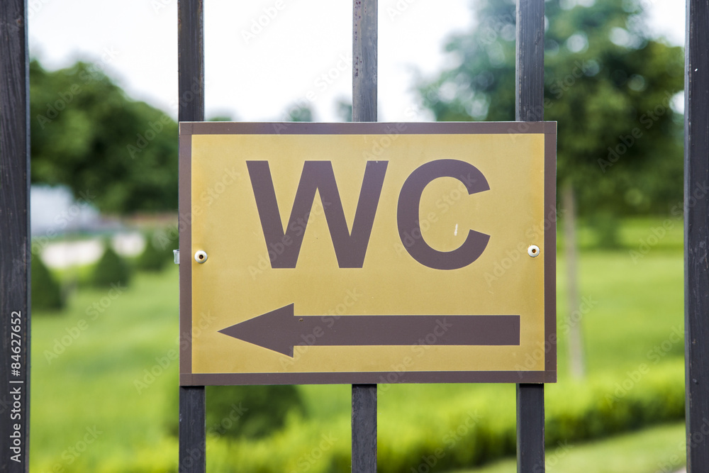 Fototapeta premium pointer toilet