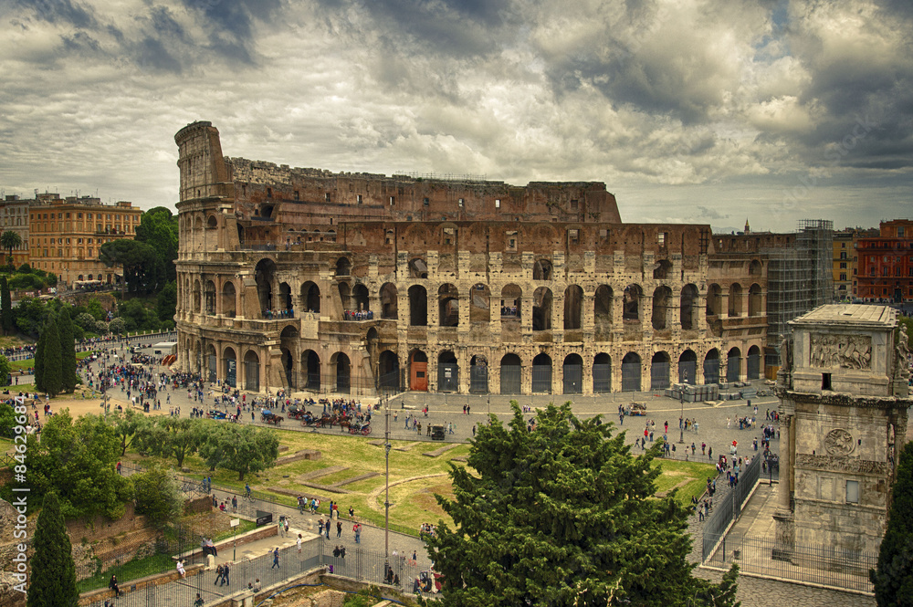 Naklejka premium Rom Colosseum