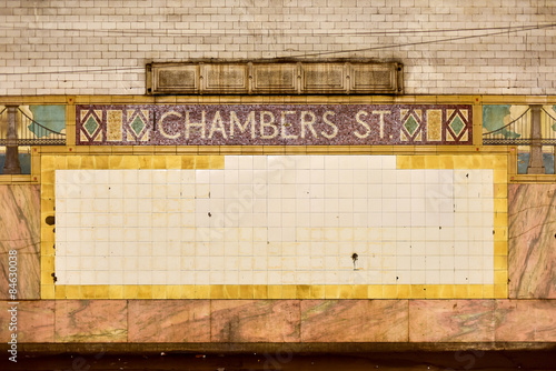 Chambers Street Subway Station - New York City
