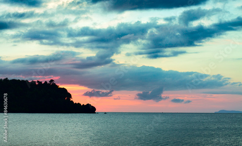 Fototapeta Naklejka Na Ścianę i Meble -  Sunset over Andaman Sea