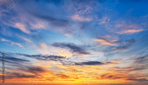 Fototapeta Naklejka Na Ścianę i Meble -  Sunset sky over the sea