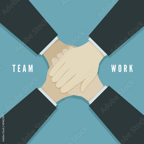 Teamwork concept vector illustration