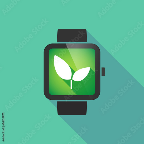 Smart watch with a plant