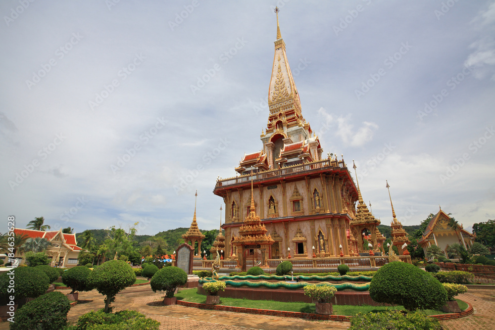 Pagoda of Wat Chalong in Phuket