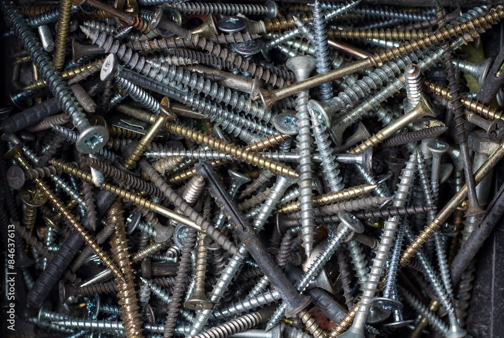 pile of screws pile of screws