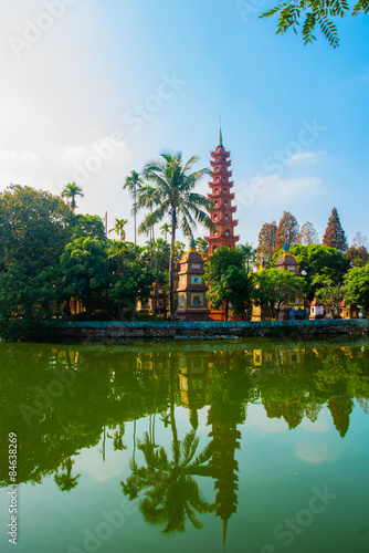 Hanoi vietnam  Tran Quoc Pagoda - Hanoi, Vietnam.it's a famous tourist destination in hanoi, vietnam