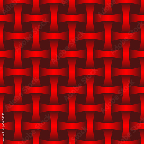 Bild auf Leinwand Interlacing seamless pattern. Editable vector. Eps 10