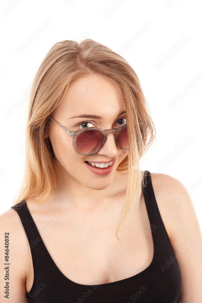 young pretty blonde women posing in studio young pretty blonde women posing in studio