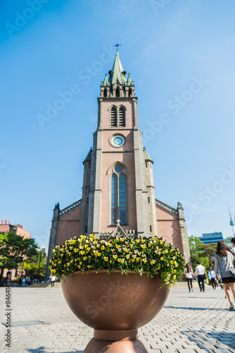 Myeong dong Catholic Cathedral in Seoul South Korea