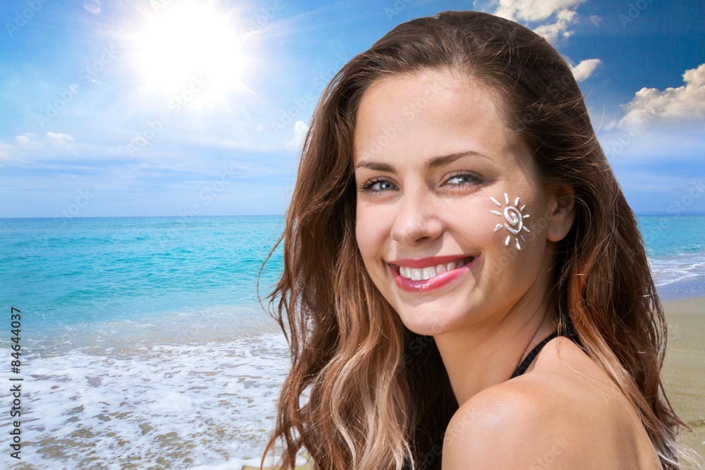 Sunscreen, sun, protection. Sunscreen, sun, protection.