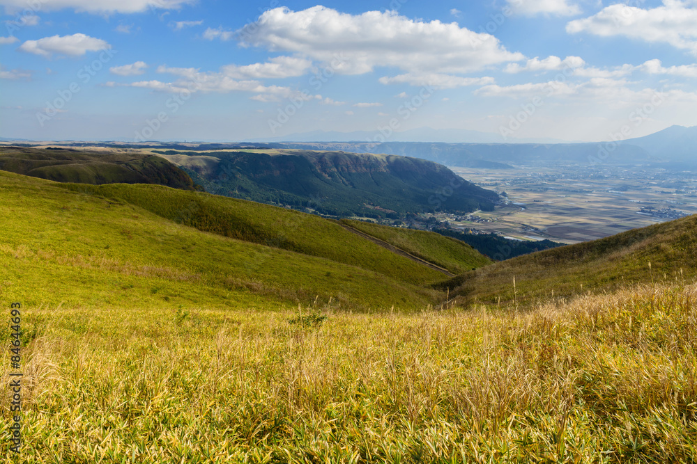 Naklejka premium 阿蘇大観峰@熊本県