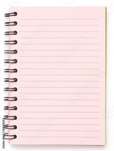 Pink notebook