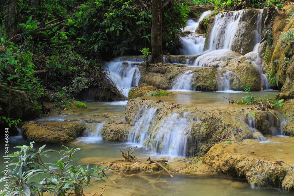 Waterfall in Thamphatai National Park , Thailand Waterfall in Thamphatai National Park , Thailand