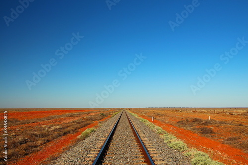 Railway across the desert
