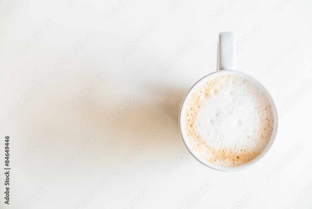 Top view coffee cup Top view coffee cup