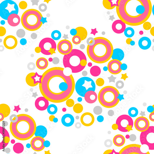 color dots seamless pattern
