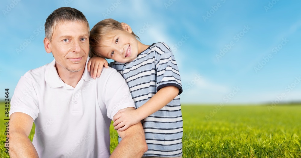 Fototapeta premium Father, Son, Child.