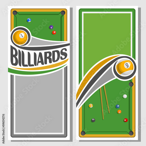 Background images for text on the subject of billiard