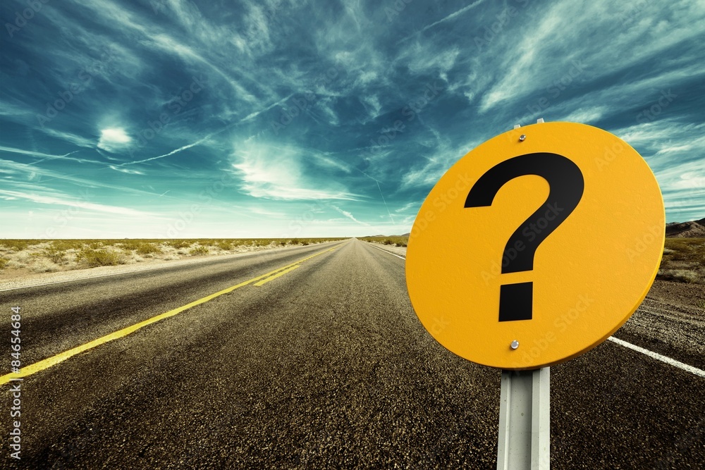 Question Mark, Road Sign, Sign. Stock Photo Adobe Stock