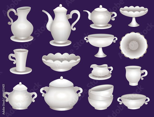 set of dishes