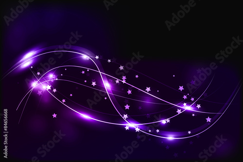 Lichteffekte & Sternchen - lila - Vektor Hintergrund