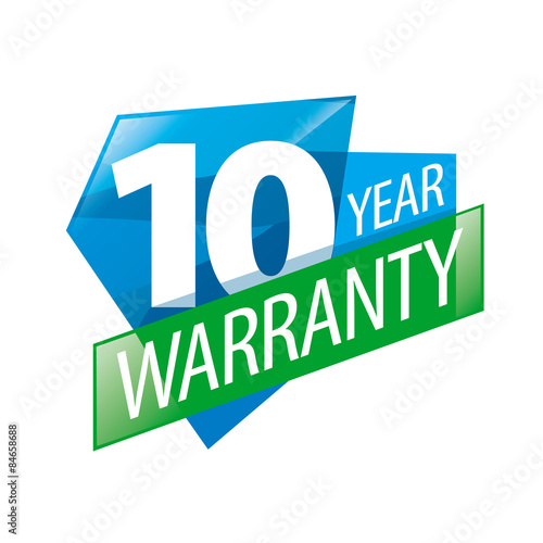 vector logo 10 years warranty