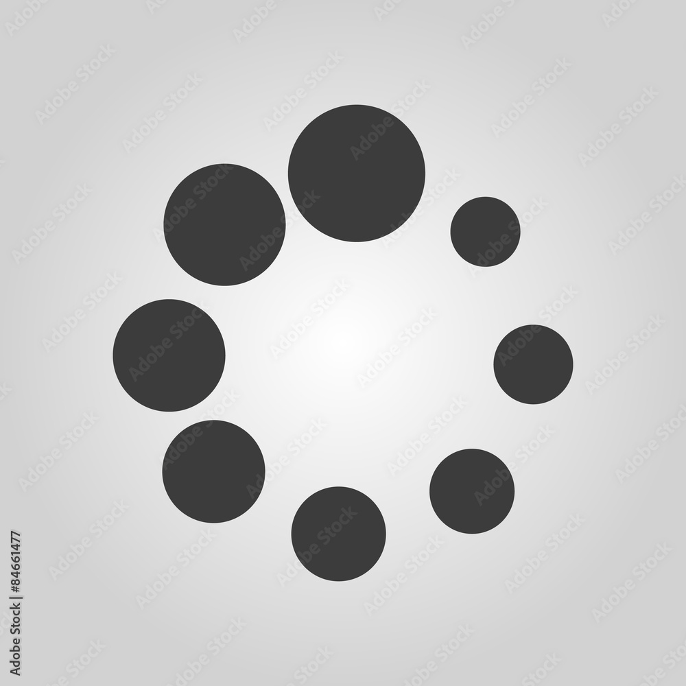 The loading icon. Load symbol. Flat The loading icon. Load symbol. Flat