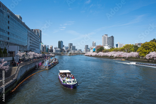 Osaka and Yodo river photo