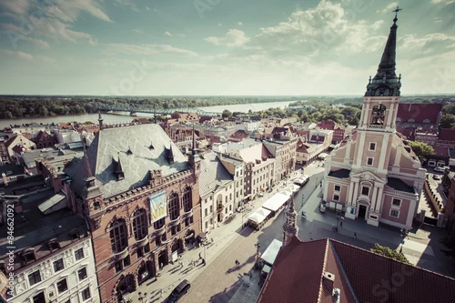 Obraz Polska - Toruń, miasto podzielone przez Wisłę między Pomorze