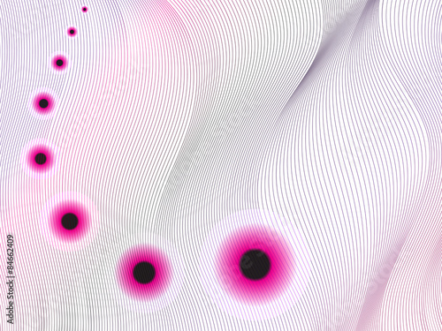 Abstract purple bubbles with blend background