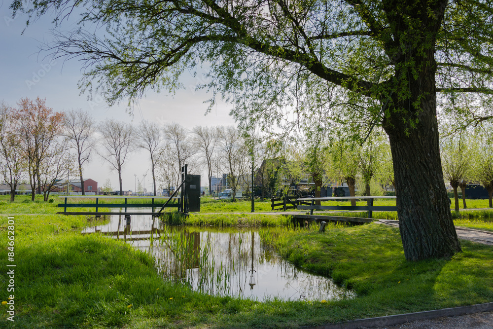 View of Zaanse Schans in Amsterdam - Netherlands View of Zaanse Schans in Amsterdam - Netherlands