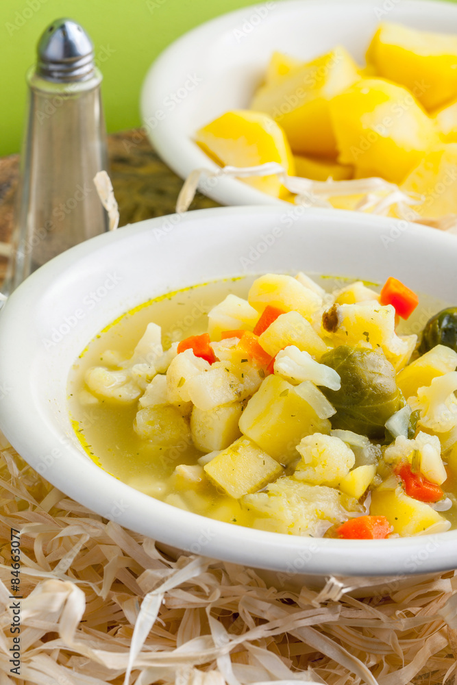 Vegetable soup. Vegetable soup.