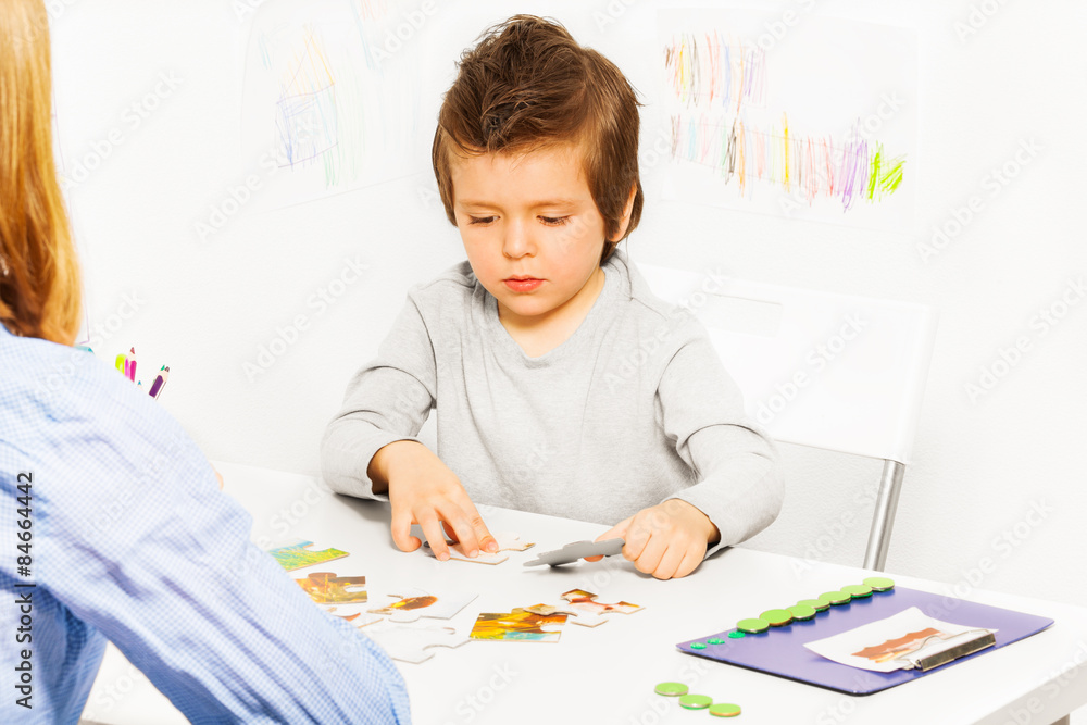 Concentrated solve puzzle during developing game Concentrated solve puzzle during developing game