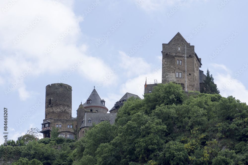 Burg Schönburg bei Oberwesel am Rhein, Deutschland