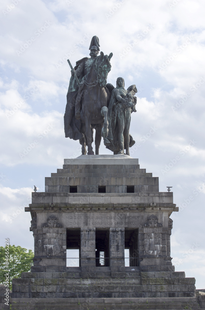 Denkmal am Deutschen Eck in Koblenz, Deutschland