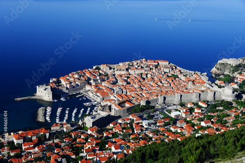 Aerial view of Dubrovnik, Croatia © monticellllo