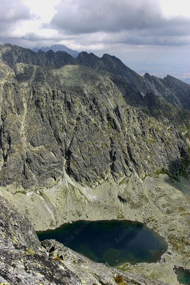 Obraz premium Hiking in the High Tatra mountains