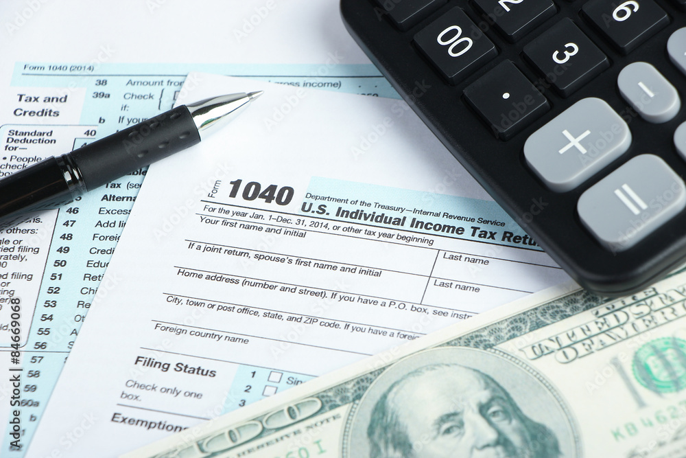 Tax financial concept Tax financial concept