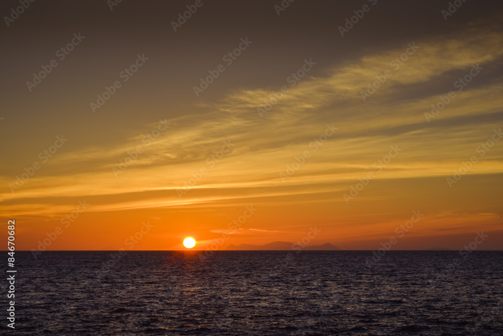 Obraz premium sunset Santorini, Greece