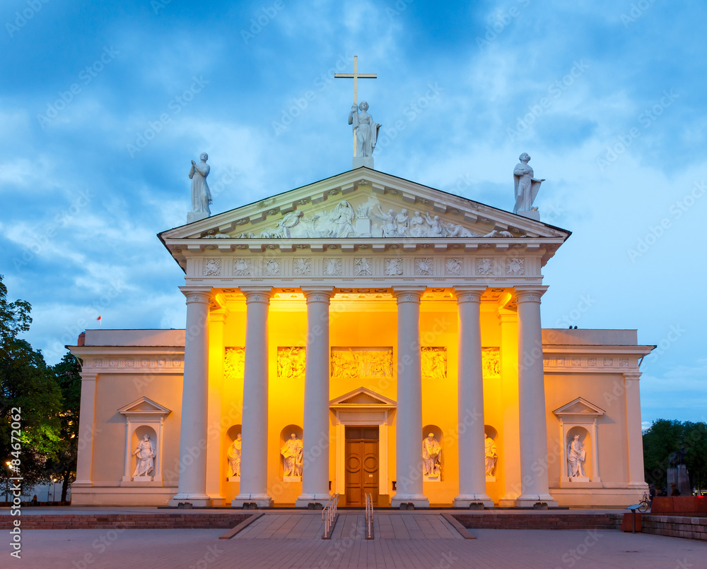 Obraz premium Vilnius. Lithuania. Cathedral Square.