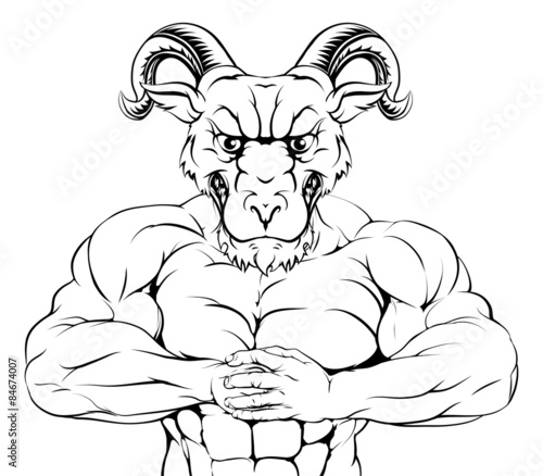 Strong Ram Mascot