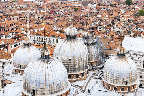 VENICE, ITALY. The top view from San Marco kampanilla photo