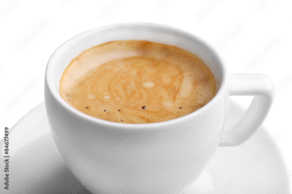 Cup of coffee isolated on white Cup of coffee isolated on white