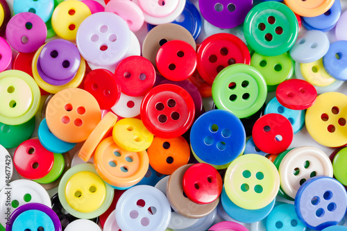 Background from of colorful round buttons