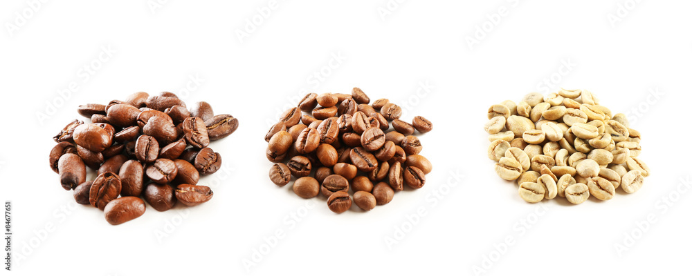 Coffee beans isolated on white Coffee beans isolated on white