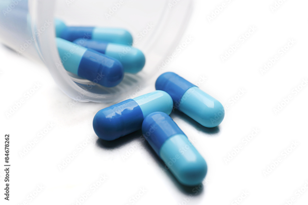 Pile of pills isolated on white Pile of pills isolated on white