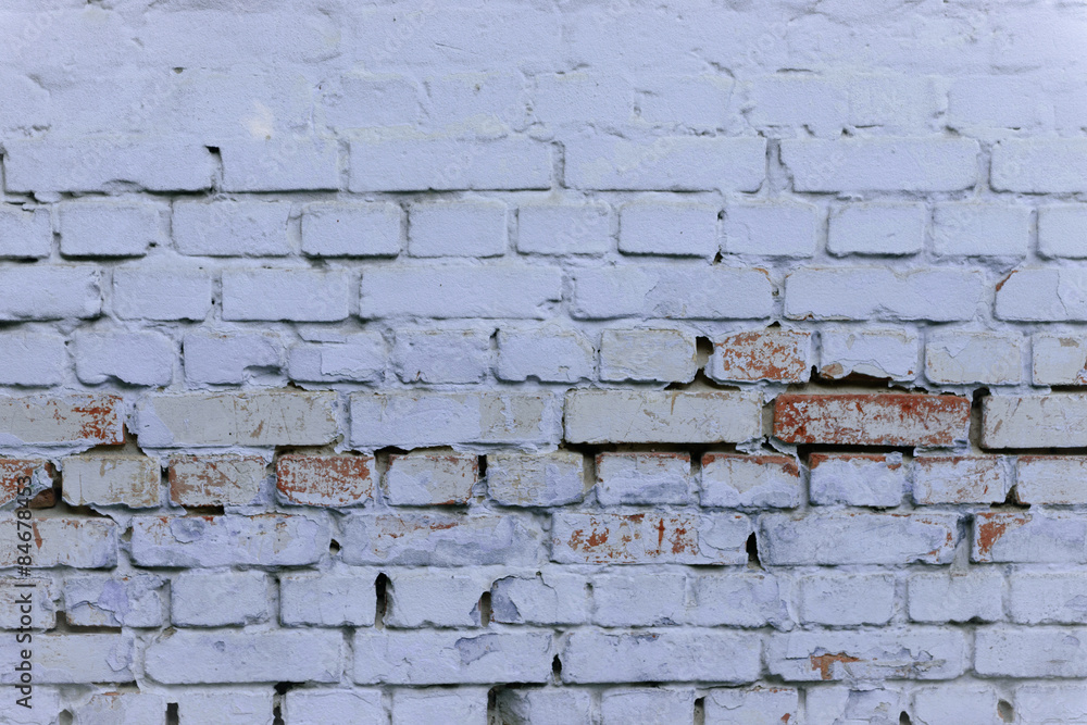 Texture. Brick. Wall. A background with attritions and cracks Texture. Brick. Wall. A background with attritions and cracks