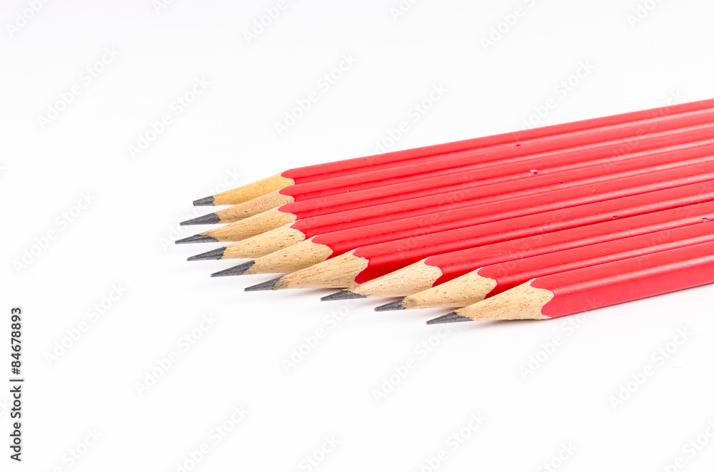 Fototapeta premium concept abstract of pencils background with space