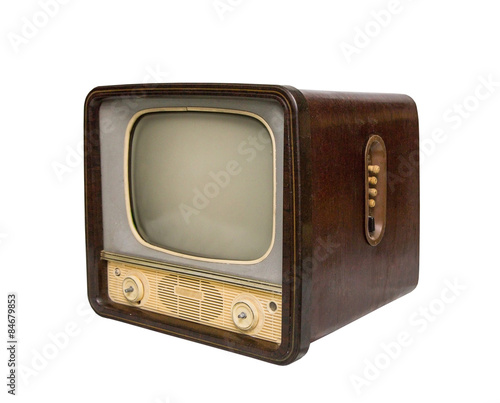 old TV, side view