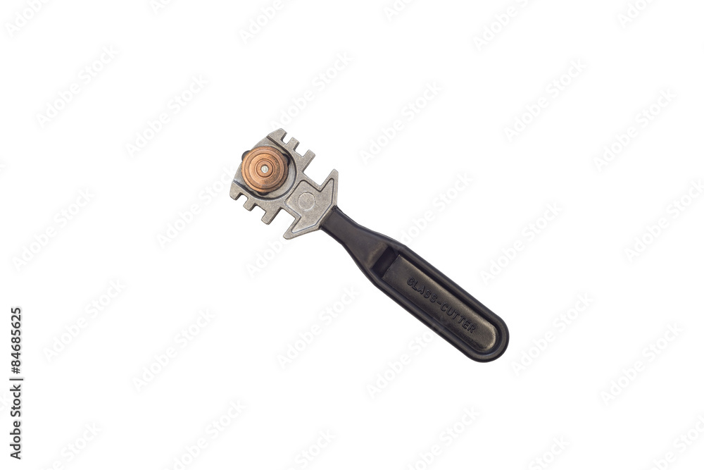 Glass cutter isolated on white background Glass cutter isolated on white background